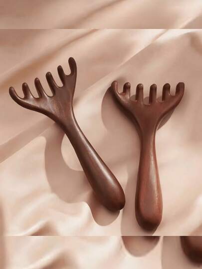 1pc/2pcs Head Massage Comb, Neck Lifting & Relaxing Comb, Shoulder & Neck Massage Comb, Massage Therapy Comb, Suitable For Massage To Relieve Stress & Soothe Emotions, Applicable For Travel, Outdoor, Sports, Office, School, Can Also Be Used As Hair Clip & Hair Care Tool