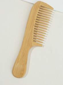 Natural Bamboo And Wood Wide-Tooth Anti-Static Comb 2 Pieces Set, With Pointed Tail Parting Design, Smooth Combing To Reduce Pulling, Essential For Daily Styling - Multicolor - View 8