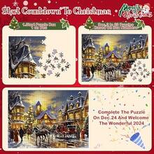 Calendario Dell'Avvento Puzzle Natale 2025 - 1008 Pezzi, Conto Alla Rovescia 24 Giorni, Gioco Per Famiglie, Decorazione