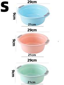 1pc Thickened Perforated Basin, Extra Large Washbasin, Household Laundry Basin, Children's Wash Basin, Student Children's Basin, Plastic Basin. Women's Wash Basin, Men's Wash Basin, Foot Basin, Multi-Function Extra Large Basin