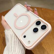 Magnetic Case For Wireless Charging, Suitable For Iphone 17 Pro Max, 17 Air, 16 Pro, 15 Plus, 14, 13 Mini, 12, 11, 7/8, XS Max, XR, Featuring A Clear Hard Cover Compatible With Magsafe. - 黑色 - 查看 6