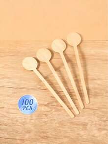10pcs 50pcs 100pcs Personalized Wooden Stirrer, Wooden Cocktail Stirrer, Wedding Stirrer, Drink Stirrer, Stir Sticks With Artistic Letters - Wooden Stirring Stick - View 10