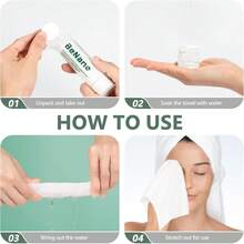 Toallitas Comprimidas Premium Pañuelos Desechables Toallas Comprimidas Desechables Pastillas De Papel Higiénico 140 Unidades Con 2 Estuches Toallitas De Limpieza Toalla Sin Fra - 1 - Ver 2