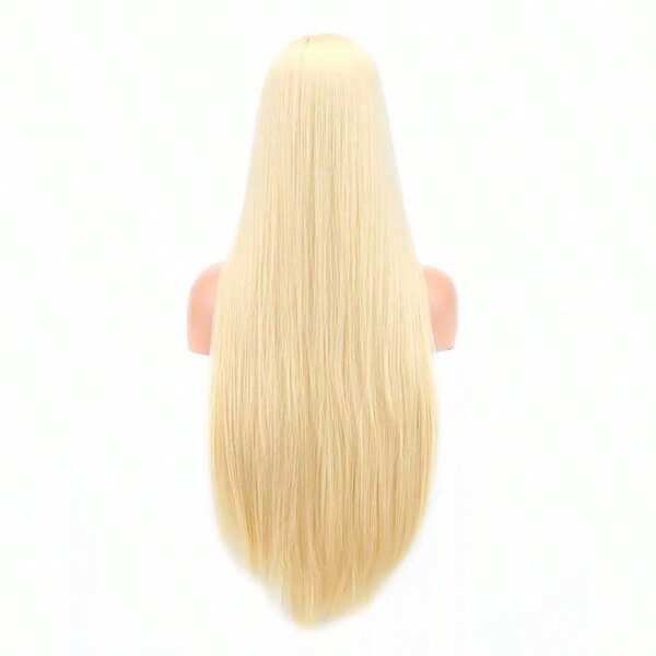 Peruca orgânico liso 70cm Preta Premium Com Silk Top100%rgânica YAN HAIR
