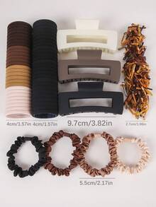 727pcs/Set Cute Princess Style Elastic Hair Ties, Durable & Non-Damaging Hair Bands, Suitable For Daily Use, Ponytail Holders, Hair Accessories, Head Accessories