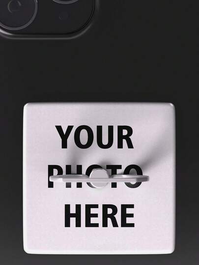 1pc Customizable Square Photo Frame Phone Stand For Personal, Couple, Pet, Family, Friend Photos