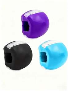 1个硅胶下巴肌肉训练器，面部肌肉训练，重塑下巴，家用健身器材