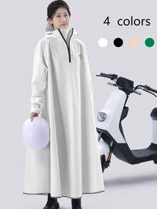 Áo mưa thời trang cho nam và nữ, áo khoác mưa dày dặn chống thấm nước, áo mưa đa chức năng có mũ trùm đầu dành cho người đi xe đạp/xe máy/xe đạp điện, áo mưa chắn gió cho các hoạt động ngoài trời. - Nhiều màu - Xem 4