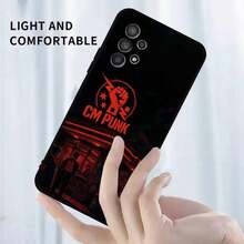 WWE CM P-Punk Phone Case Covercompatible with  S25,S24,S23,S22,S21,S20,S10,Ultra,Plus,Lite,FE,Soft Silicone Black Cover,Covercompatible with  17 Hülle, 17 pro Hülle, 17 promax Hülle