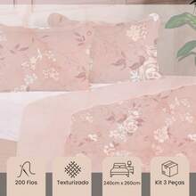 3-Piece Queen Size Bedspread Set, Patchwork Quilt, Ultra Double-Sided - 查看 5