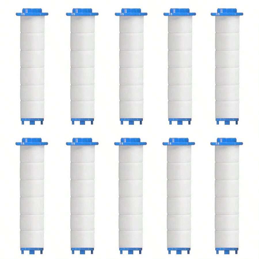 10PCS Original PP Cotton Shower Head Filter Replacement Parts, High Compression Cotton Core, Suitable For All Kinds Of Shower Heads To Work Efficiently, Halloween, Christmas - one-size - View 1