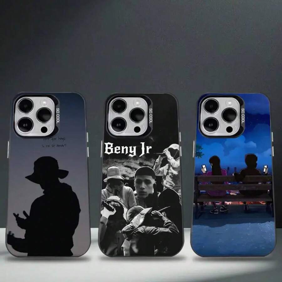 Funda para teléfono B-Beny Jr LowFlyer para 17,16,15,14,13,12,11,Pro,Max,Plus, cubierta de TPU negra - z7 - Ver 1