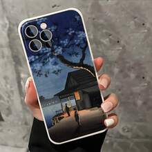 Funda de Teléfono Decorativa de Otoño con Cielo Nocturno y Luna para iPhone 16, 11, 15, 14, 13, 12 Pro Max XR Plus, Adecuada como Regalo de Navidad para Hermanas, Mujeres y Hombres - Colores mixtos - Ver 6