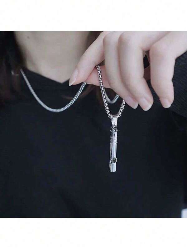 Durable Stainless Steel Emergency Whistle - Fashionable, Portable Outdoor Hiking And Rescue Survival Gear, Ideal For Halloween/Christmas/Thanksgiving/New Year Celebrations, Camping Accessories