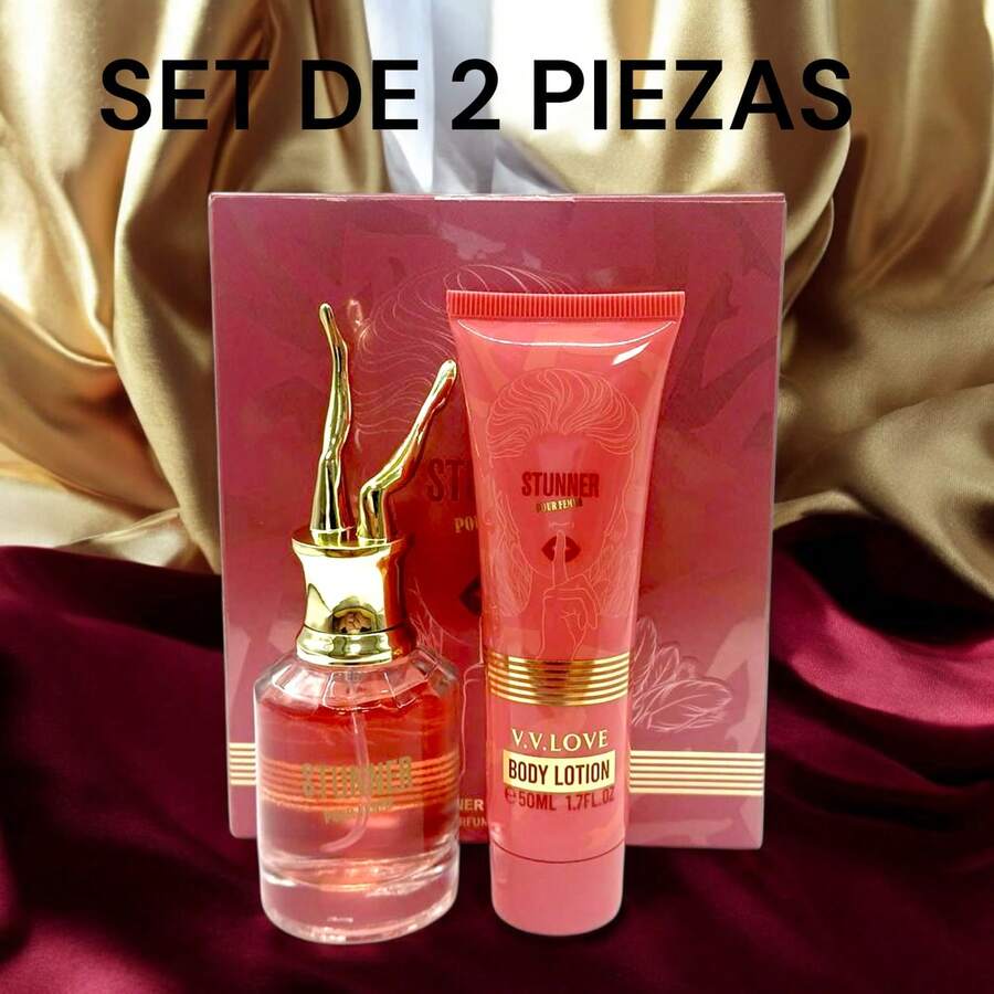 Set de 2 perfumes cloud de 30ml y crema locion de 50 ml de 30ml  estilo fresco y dulce aroma juvenil pareja mejor amiga fragancia  ideal para regalo verano portátil duradero perfumes femeninos - Rosa coral 3801-26 - Ver 1