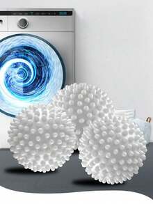 6个装蓬松洗衣球 - 宠物毛发去除器，去除衣物上的绒毛和线头，洗衣机清洁球 - 提升您的洗衣体验。洗衣配件：可重复使用的洗衣球、洗衣机专用洗衣球、烘干球、衣物柔顺球。圣诞节、厨房派对用品 - 彩色 - 查看 8