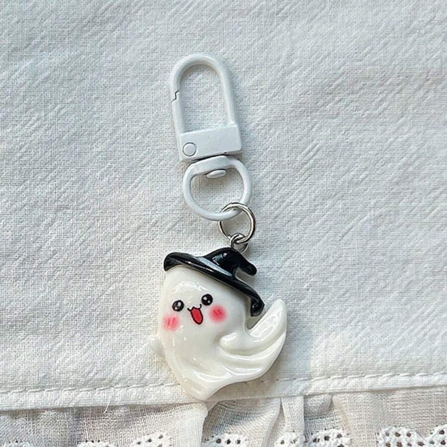 Halloween Ghost Skull Keychain Resin Cute Pendant Student Gift Holiday Event Small Gift Bag Ornaments - 2 - 查看 1