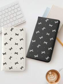 Black Bow Tie Car Registration And Insurance Card Holder, PU Leather Glove Box Organizer, Car Registration And Insurance Card Holder, Car Truck Document Wallet, Travel Essential, Back To School Supplies, Holiday Must-Have, Vacation Accessory, Passport Holder, Passport Cover, Passport Wallet, An Ideal Gift For Car, Truck, Motorcycle And Trailer Owners, And Also An Excellent Choice For Christmas, New Year Gifts - Multicolor - View 4