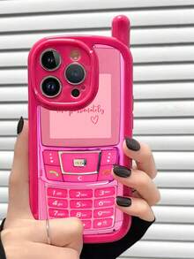 1pc New Personalized Big Boss Fuchsia Star Button Painted Anti-Drop Phone Case Compatible With IPhone 15 Glossy Painted Soft Case Anti-Drop Phone Case Compatible With IPhone 17pro/17Air /17/17promax 16/11/16pro/16plus/16promax/16e/15Promax/13/14/12/XS/XR/7G/8P3 Phone Case 14 11 Soft Case P12 Anti-Drop XS Phone Case Protective CASE - Multicolor - View 4