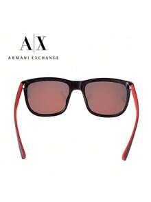 Armani 時尚男士太陽眼鏡 偏光鏡片技術 防反射光 優雅外觀設計 輕盈耐用 日常出遊搭配 0AX4093SF80786Q - 黑紅色 - 查看 4