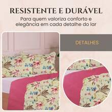 3-Piece Queen Size Bedspread Set, Patchwork Quilt, Ultra Double-Sided - 查看 4