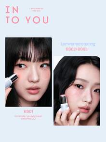 INTO YOU Barra de rubor multiusos con efecto luminoso, apta para uso diario, excelente regalo para amigos - BS02 - Ver 4