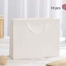 1个纯黑色纸质礼品袋，适用于送礼、圣诞节、返校季及其他场合 - 多色 - 查看 20