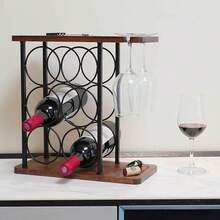 Tabletop Wine Racks - 黑色 - 查看 6