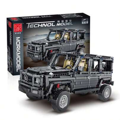 OYAJIA 1850 Stück Bauklötze Spielzeug, Geländewagen G-Klasse im Offroad-Look, hergestellt aus ABS, 1:12 Maßstab Erwachsenen Geschenk Konstruktionsblöcke Automodell, Sammlerstück Dekor Spielzeug Fahrzeug Bausteine, Baumodell, Bauklötze für Erwachsene, Autosammlung