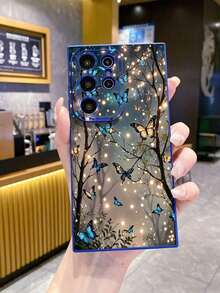1PC  Butterfly Forest Design Shockproof Phone Case Compatible With Apple, /Galaxy, Infinix, Redmi, OPPO, VIVO, Realme Waterproof Anti-Fall Scratch ResistantFOR-YOUR-BELOVED-PHONE,For Iphone 17 Pro Max,Christmas Phone Case,Cute Phone Cases - 款式1(1件) - 查看 5