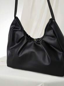 Clariva Elegant Fashion Shoulder Bag, New Spring/Autumn Solid Color Pleated Fresh Handbag With Underarm Feel Christmas Gifts