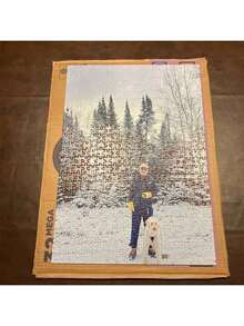 A Personalized Oak Wood Jigsaw Puzzle, Customized Handmade Birthday Gift With DIY Picture, Suitable For A Unique Birthday Gift, Souvenir, Or Celebration. The Customized Puzzle Will Be A One-Of-A-Kind Gift. Room Decoration - Multicolor - View 6