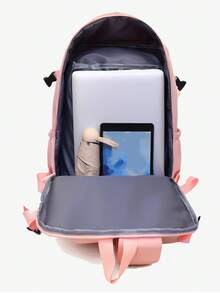 Women's Backpack, Large Capacity Travel Backpack, Commute/School Backpack, Fashionable Laptop Bag, Short-Distance Business Travel Luggage Bag - Multicolor - View 7