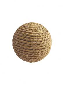 PETSIN Cat Toys Sisal Ball Self-Entertaining Chew Toy Rattle Ball, Cat Supplies - Multicolor - View 9
