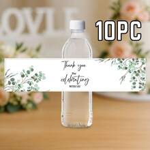 Custom Photo Water Bottle Label-38 Styles,10pcs Personalized Celebration Tags,Personalized DIY Bottle Water Waist Seal Stickers,Personalized Water Bottle Labels For Wedding, Birthday, Baptism , Wedding Thank You Stickers,Christmas Water Bottle Labels Waterproof - Christmas Party Decoration - Holiday Party Decor,For Housewarming,Chic Design - Multicolor - View 24
