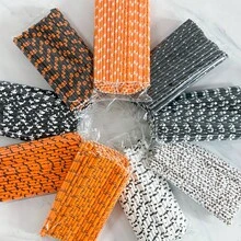 100 قطعة/عبوة قش ورقي بتصميم موضوع هالوين ب- 9 أنماط مختلفة 6*197 مم | قرع، أشباح، خفافيش، هيكل عظمي، تصميم نمط مخيف، مناسب لحفلات هالوين وأعياد الميلاد، ديكور عملي، ديكور أشباح هالوين، قش ورقي إبداعي للعصائر والكوكتيلات