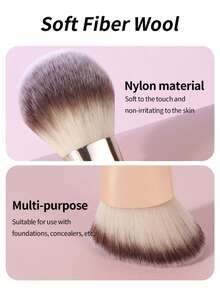 MAANGE 2-In-1 Makeup Brush & Sponge Set With Cosmetic Bag