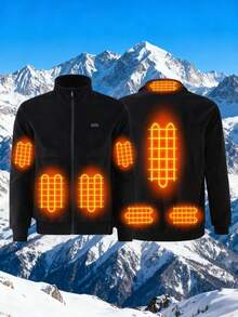 Men's Winter USB Heated Intelligent Constant Temperature Sherpa Jacket