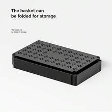 Coche de almacenamiento de 6 pisos, coche de organización de plástico duradero, adecuado para baños, lavandería y estanterías de cocina multipropósito de Sala de estar, fácil de almacenar - Negro - Ver 6