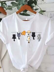 Women T-Shirts - White - View 5