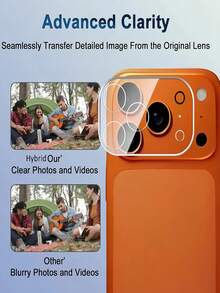 2片装全覆盖摄像头镜头保护膜，兼容 17/16 Pro Max/17 Air配件，后置摄像头镜头保护膜 - 無色 - 查看 6