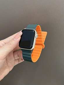 1 chiếc dây đeo đồng hồ silicon từ tính unisex, tương thích với Apple Watch 42mm, 38mm, 40mm, 41mm, 44mm, 45mm, 46mm, 49mm, dây đeo thay thế đồng hồ thông minh thời trang, phù hợp với Ultra2, Ultra SE2, SE 11, 10, 9, 8, 7, 6, 5, 4, 3, 2, 1 Series, món quà tuyệt vời cho học sinh nhân dịp tựu trường. - Nhiều màu - Xem 7