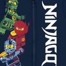 LEGO Ninjago Hoodie | Boys Ninjago Zip Up Hoodie |  Boys' Jumpers | Official Merchandise - Blue - View 3