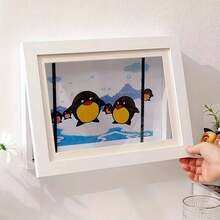 1pc Magnetic Display Frame, Creative DIY Wall Hanging Artwork Frame, No Drilling Required, Multi-Functional Photo Frame - Multicolor - View 10