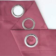 Cortinas opacas, resistentes al desgaste y a las arrugas, con caída natural. - Rosa - Ver 4