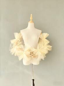 1 对女士主教袖，颜色有黑色、白色、红色、浅蓝色、粉色、香槟色，适合婚纱、摄影、角色扮演、派对装饰配件秋季配饰 - 彩色 - 查看 7