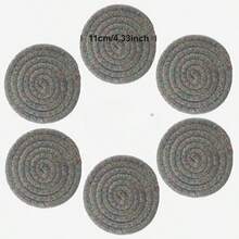 Round Woven Placemat, Suitable For Hot Pots And Pans, Heat Insulation Mat, Applicable For Kitchen Decor, Can Be Used On Dining Table, Kitchen Table, Coffee Table, Under Hot Dishes And Pots, Lamps And Flower Pots To Protect And Decorate Your Table, Very Suitable For Home Use