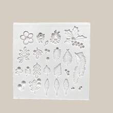 1pc Autumn Series Silicone Mold - Leaves, Pine Cones, Floral - Non-Stick Craft Mold, Suitable For Resin, Clay, Wax - DIY Jewelry, Home Decor, Thanksgiving, Christmas - Easy Release And Reusable - Compatible With Epoxy, Polyester, Jesmonite - No Electricity Required - Suitable For Beginners And Experts, Silicone Mold For Resin, Seasonal Decor, Complex Patterns, Detailed Crafts, Resin Art Supplies, Holiday Decor Makers, Jewelry Making, Decorative Shapes, Precision Crafts
