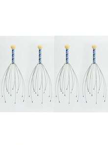 1/2 piezas Masajeador de cabeza de 12 dedos, masajeador de cuero cabelludo, rascador de masaje de cuero cabelludo, estimulación del cabello y alivio del estrés corporal, cabello, herramientas para el cabello, cuidado del cabello, escuela, vuelta al colegio, viaje, artículos esenciales de viaje, artículos esenciales para el hogar, spa, herramienta de masaje, masaje, masajeador, spa - Multicolor - Ver 27