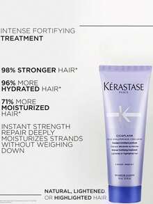 Kérastase 修復亮澤護髮素 250ml，修復受損髮質、增強光澤、撫平毛躁、深層滋養染髮髮絲、立即強化髮幹、減少分叉、提升彈性、防止斷裂、深層修復、快速吸收、輕盈不油膩、專業配方 - 75ml - 查看 3